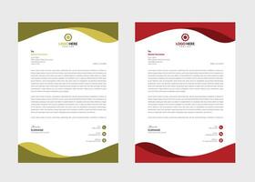 företags- företag brev mall. redigerbar vektor. modern professionell företag brev design mall. vektor