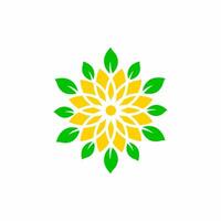Sonnenblume Logo Vorlage vektor