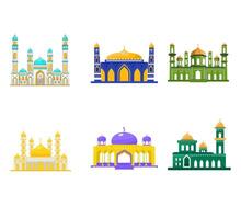 moské vektor samling för Ramadhan