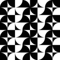 svartvit geometri svart och vit sömlös mönster trendig kreativ vektor