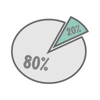 rabatt klistermärke på vit bakgrund för webb, mobil och infografik. trend design element. element design matematik Diagram, pedagogisk ikon symbol vektor