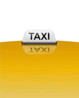 Taxi Auto Dach Zeichen Gelb vektor