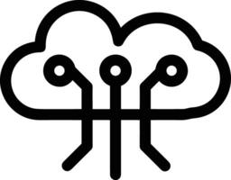 Wolke Symbol Symbol Vektor Bild. Illustration von das Hosting Lager Design Bild