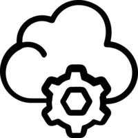 Wolke Symbol Symbol Vektor Bild. Illustration von das Hosting Lager Design Bild