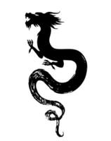 Chinesisch s Drachen von das Tinte malen. Chinesisch Neu Jahr Illustration zum das Jahr von Drachen. Vektor