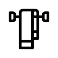 Handtuch Symbol. Vektor Linie Symbol zum Ihre Webseite, Handy, Mobiltelefon, Präsentation, und Logo Design.