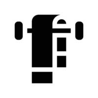 Handtuch Symbol. Vektor Glyphe Symbol zum Ihre Webseite, Handy, Mobiltelefon, Präsentation, und Logo Design.