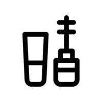 Eyeliner Symbol. Vektor Linie Symbol zum Ihre Webseite, Handy, Mobiltelefon, Präsentation, und Logo Design.