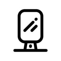 Spiegel Symbol. Vektor Linie Symbol zum Ihre Webseite, Handy, Mobiltelefon, Präsentation, und Logo Design.