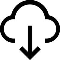 Wolke Symbol Symbol Vektor Bild. Illustration von das Hosting Lager Design Bild