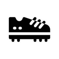 Fußball Schuh Symbol. Vektor Glyphe Symbol zum Ihre Webseite, Handy, Mobiltelefon, Präsentation, und Logo Design.