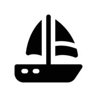 Windsurfen Symbol. Vektor Glyphe Symbol zum Ihre Webseite, Handy, Mobiltelefon, Präsentation, und Logo Design.