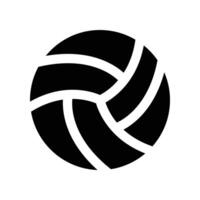 Volleyball Symbol. Vektor Glyphe Symbol zum Ihre Webseite, Handy, Mobiltelefon, Präsentation, und Logo Design.