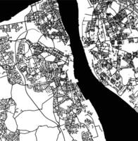 silhuett Karta av birkenhead förenad rike. vektor