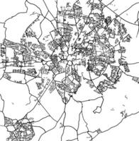 Silhouette Karte von Coventry vereinigt Königreich. vektor