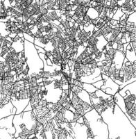 silhuett Karta av croydon förenad rike. vektor