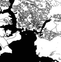 Silhouette Karte von Plymouth vereinigt Königreich. vektor