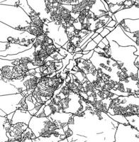 Silhouette Karte von Sheffield vereinigt Königreich. vektor