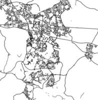 silhuett Karta av telford förenad rike. vektor