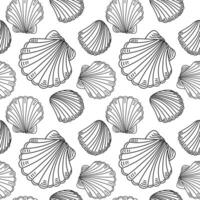 linear nahtlos Marine Muster mit Perlen auf ein Weiß Hintergrund vektor