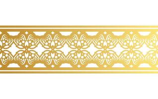 elegante goldene ornamentale rahmenschablone vektor