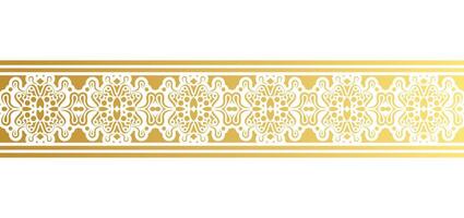 elegante goldene ornamentale rahmenschablone vektor