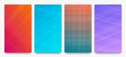 modern bunt Gradient Hintergrund mit Linien vektor