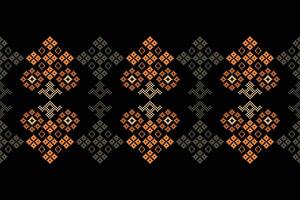 traditionell etnisk motiv ikat geometrisk tyg mönster korsa stitch.ikat broderi etnisk orientalisk pixel svart background.abstract, vektor, illustration. textur, halsduk, dekoration, tapeter. vektor