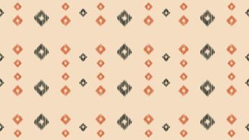 traditionell etnisk ikat motiv tyg mönster geometrisk stil.afrikansk ikat broderi etnisk orientalisk mönster brun grädde bakgrund tapet. abstrakt, vektor, illustration.texture, ram, dekoration. vektor