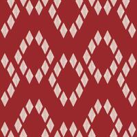 traditionell ethnisch Ikat Motiv Stoff Muster geometrisch Stil.afrikanisch Ikat Stickerei ethnisch orientalisch Muster rot Hintergrund Hintergrund. abstrakt, Vektor, Illustration. Textur, Rahmen, Dekoration. vektor