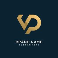 kombinieren Brief p Logo Design Element Vektor Symbol mit kreativ und modern Konzept