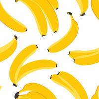 flygande bananer på en vit bakgrund form en söt sömlös mönster för textilier. vektor. vektor