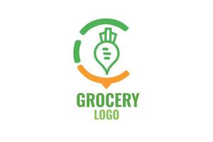 Lebensmittelgeschäft Logo Design vektor