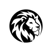 lejonhuvud vektor logotyp