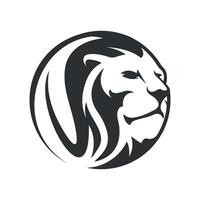 lejonhuvud vektor logotyp