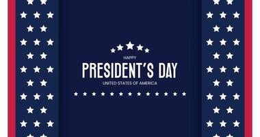 glücklich Präsidenten Tag Hintergrund Design. Vektor Illustration