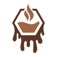 Schokolade trinken Logo Symbol Konzept Illustration vektor