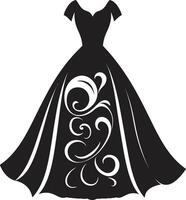 Couture Unterschrift Vektor Kleid Symbol Fashionistas Traum schwarz Logo Kleid