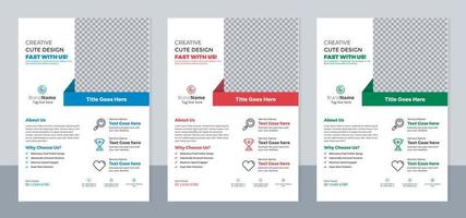 Corporate Business Broschüre Flyer Template-Design. vektor