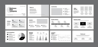 företag planen presentation layout företag planen powerpoint presentation. vektor