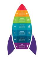 kreatives Konzept für Infografik mit 6 Schritten, Optionen, Teilen oder Prozessen. Visualisierung von Geschäftsdaten vektor