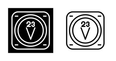 Vanadium Vektor Symbol