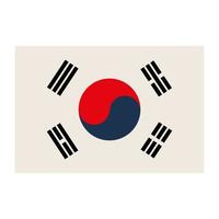 Flagge von Korea vektor