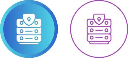data Centrum säkerhet vektor ikon