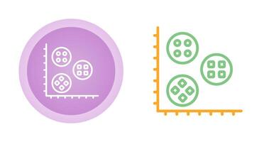 Cluster Analyse Vektor Symbol