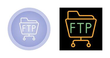 ftp Server Vektor Symbol