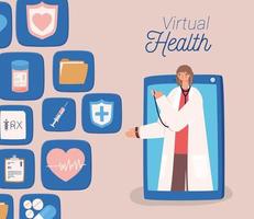 virtuelles Gesundheitskartell vektor