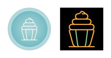 Cupcake-Vektor-Symbol vektor