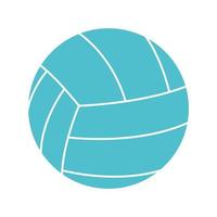 boll av volleyboll platt stilikon vektor design