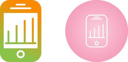 Vektorsymbol für mobile Analysen vektor